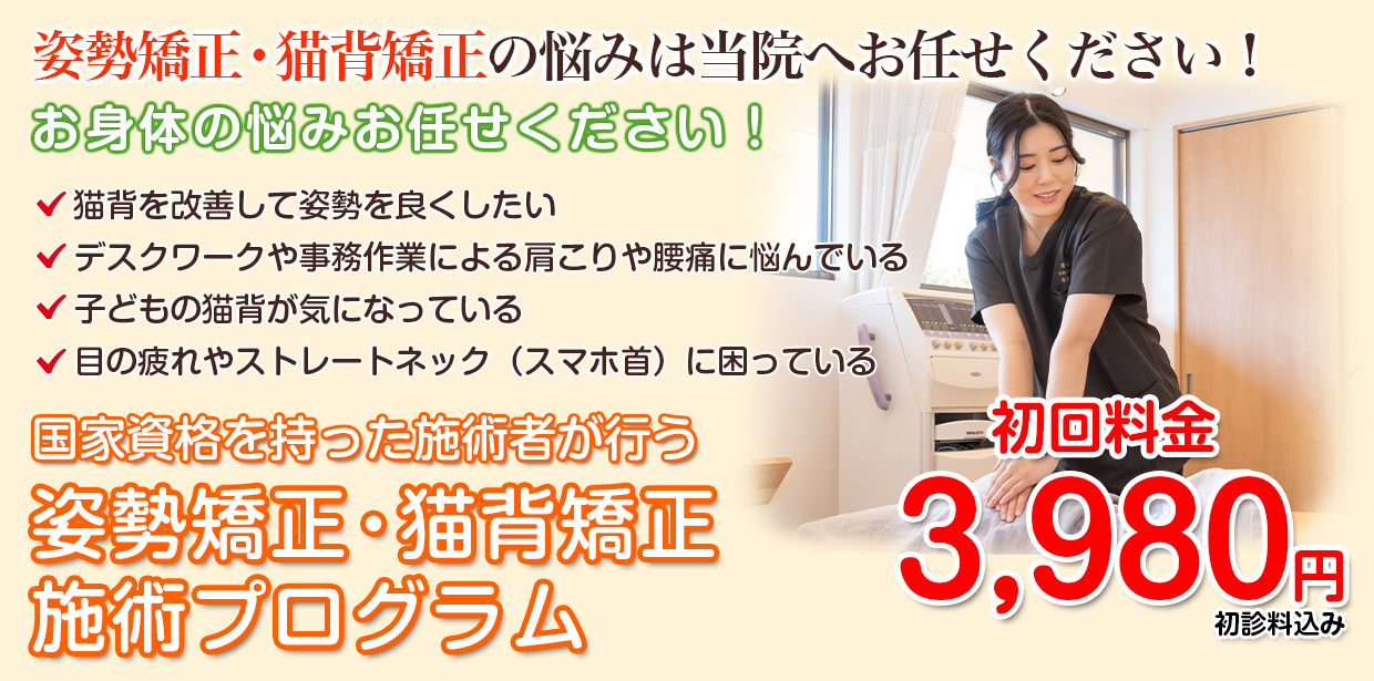 姿勢矯正・猫背矯正プログラム